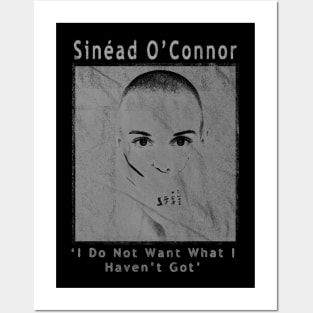 Sinead O'connor Black - Vintage Posters and Art